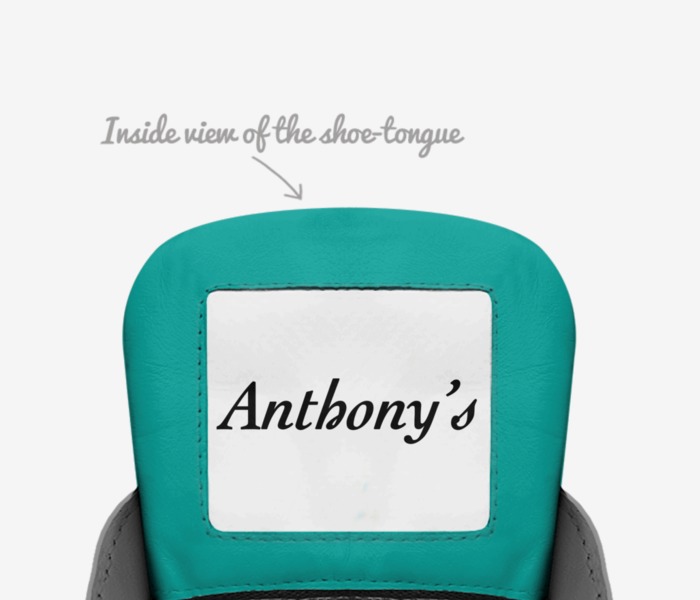Anthony’s custom made in Italy shoes by Anthony’s Shoes Brand | Tongue view
