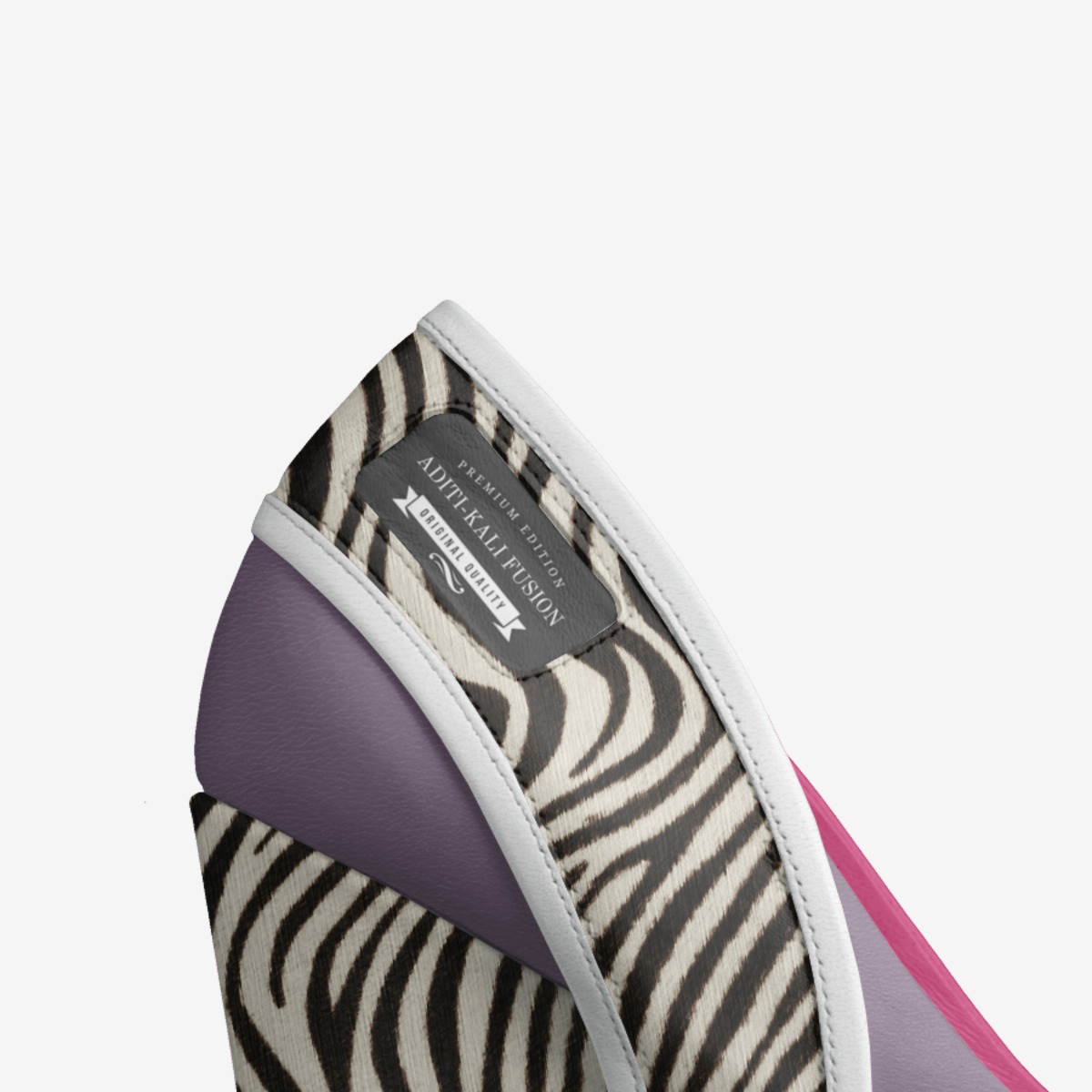 aditi-kali fusion custom made in Italy shoes by Aditi-kali Of Wonkey Donkey Bazaar | Detail view