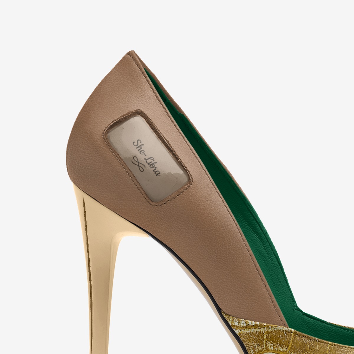 She-Libra custom made in Italy shoes by M. S. Bell-carson | Detail view