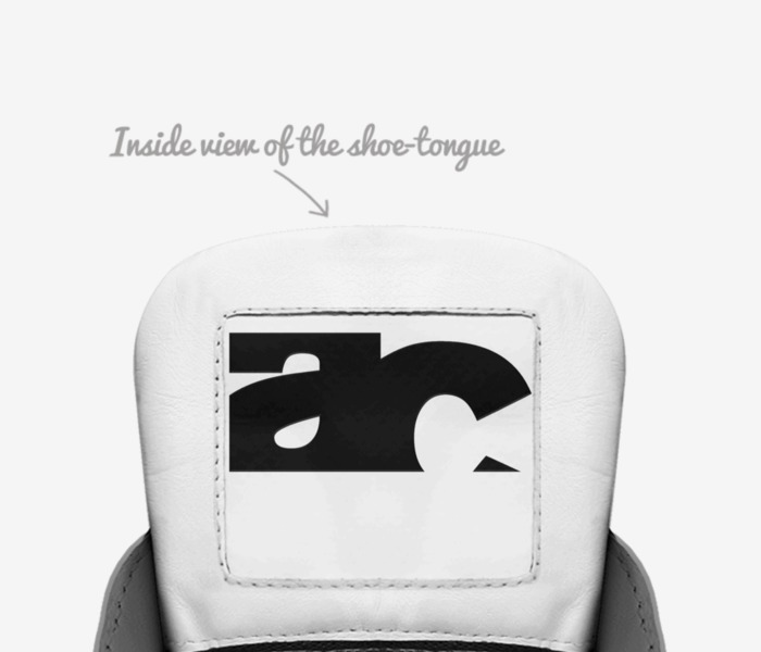 AC SNEAKER custom made in Italy shoes by Km Brand | Tongue view