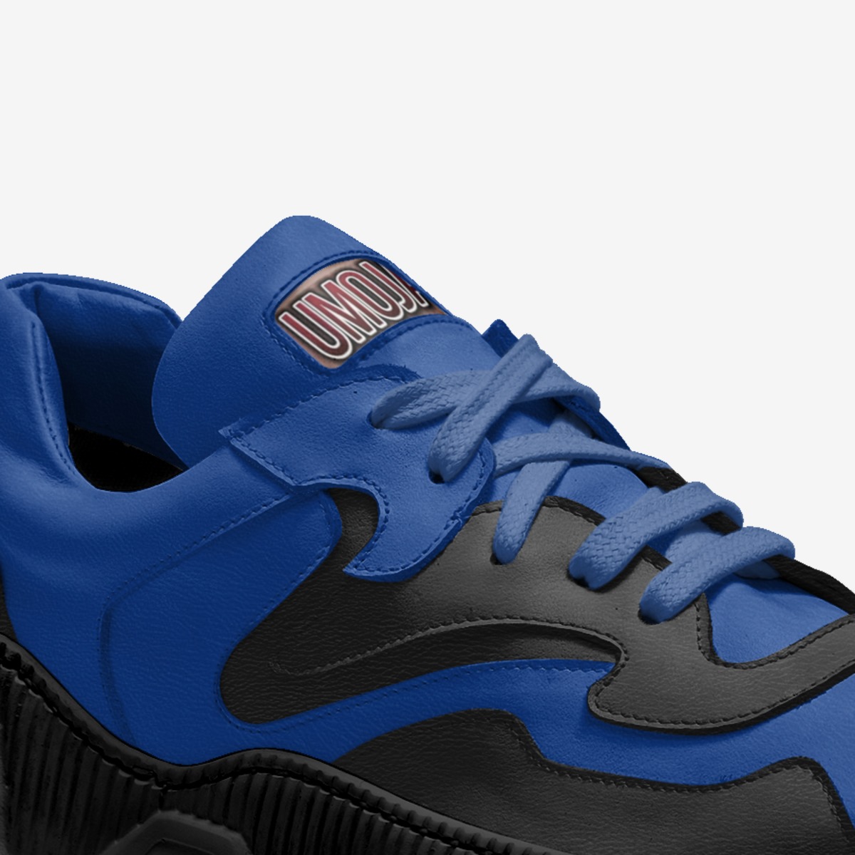 Wavy custom made in Italy shoes by Ramele Lucas | Detail view