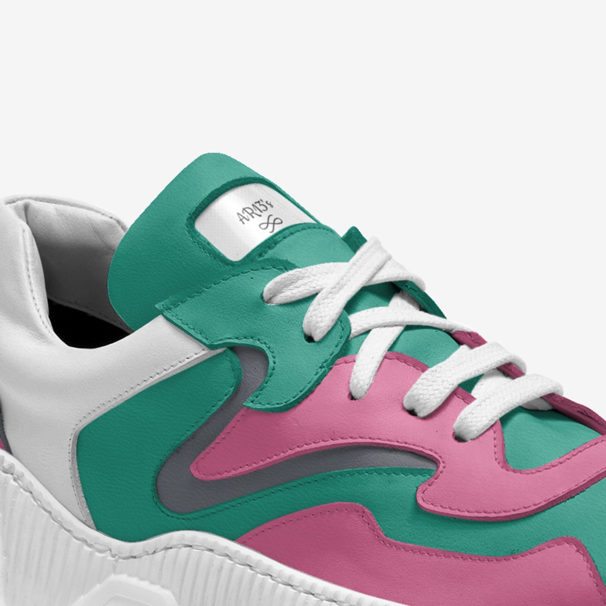 AR13's custom made in Italy shoes by Ashley Anderson | Detail view