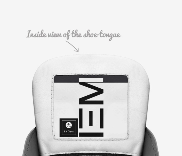 DIΞM X custom made in Italy shoes by ķ ķ | Tongue view