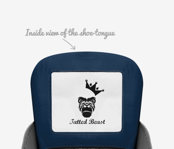 Monsieur Helaire custom made in Italy shoes by Tatted Beast | Tongue view