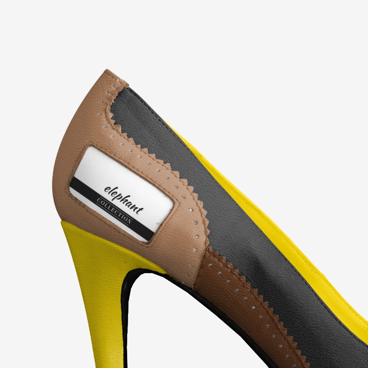 elephant custom made in Italy shoes by Bashayer Bashayer | Detail view