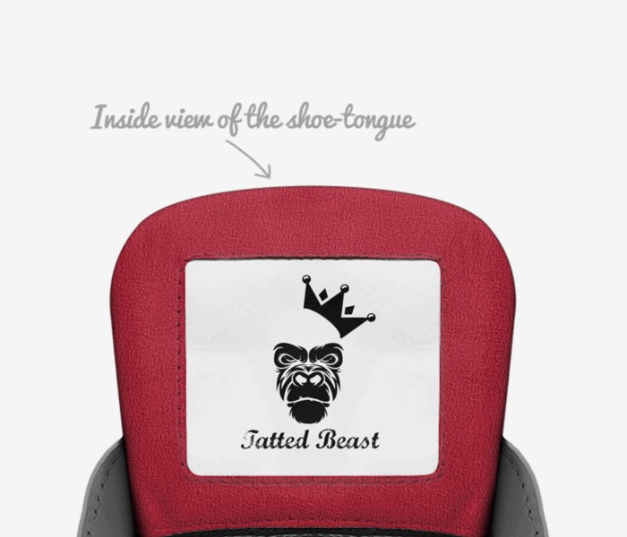 Monsieur Helaire custom made in Italy shoes by Tatted Beast | Tongue view