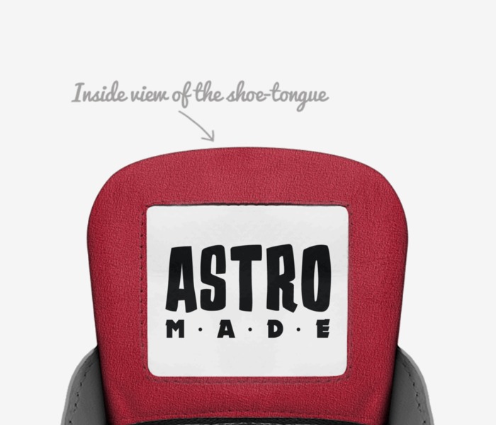 Astromade custom made in Italy shoes by Gabriel Jesus Rojas Rojas | Tongue view