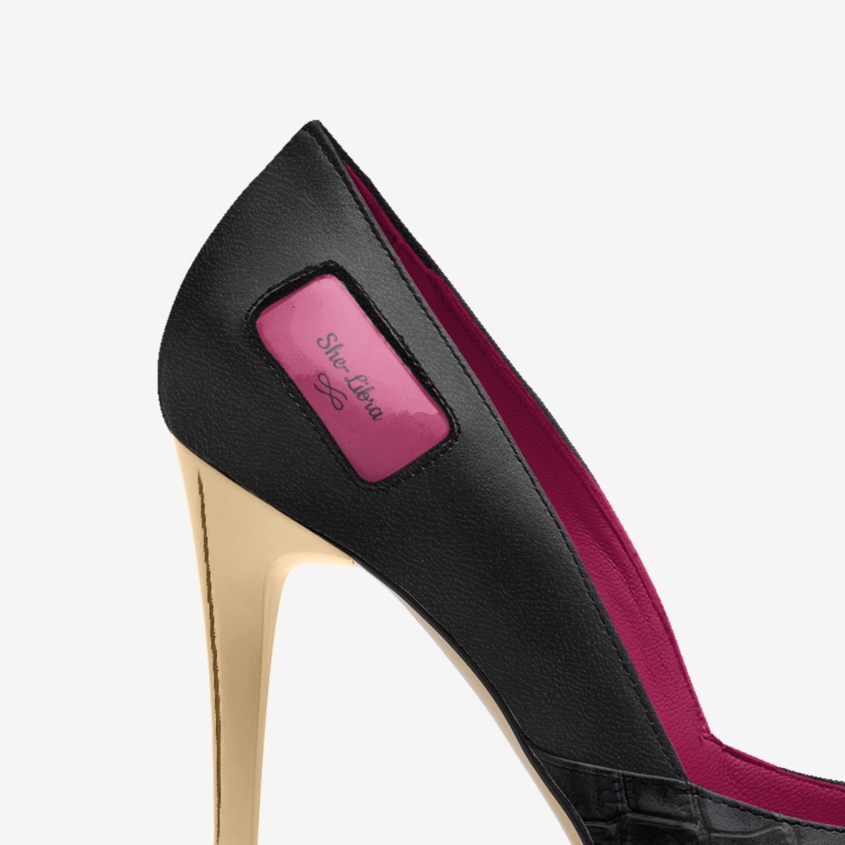 She-Libra custom made in Italy shoes by M. S. Bell-carson | Detail view