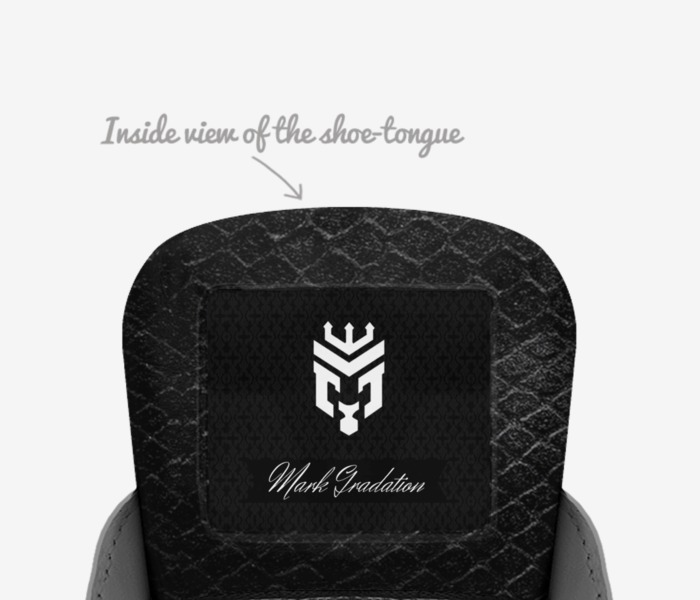 M.G. FSHT custom made in Italy shoes by Marc-andré Loute | Tongue view