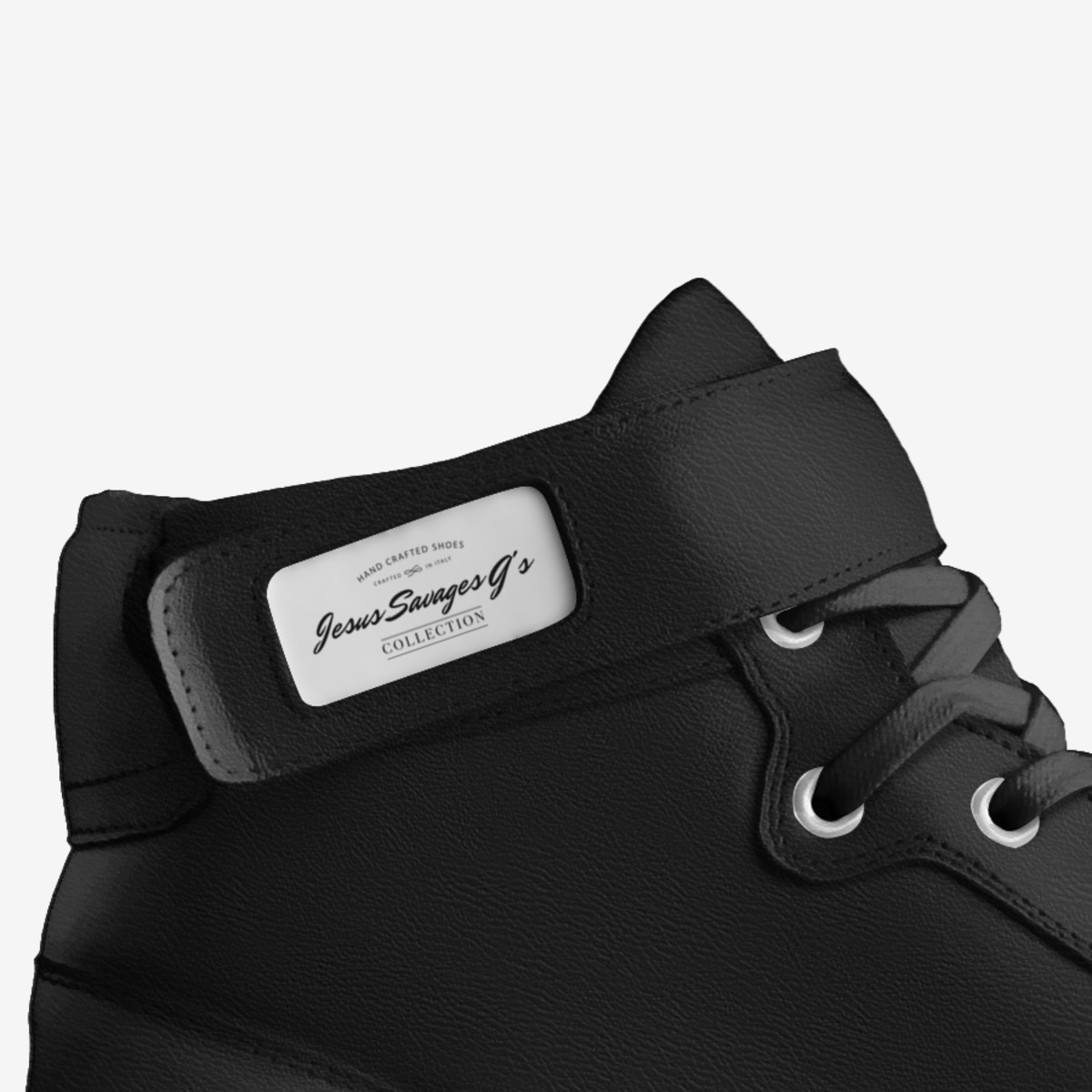 Jesus G's  custom made in Italy shoes by Meg Elle | Detail view