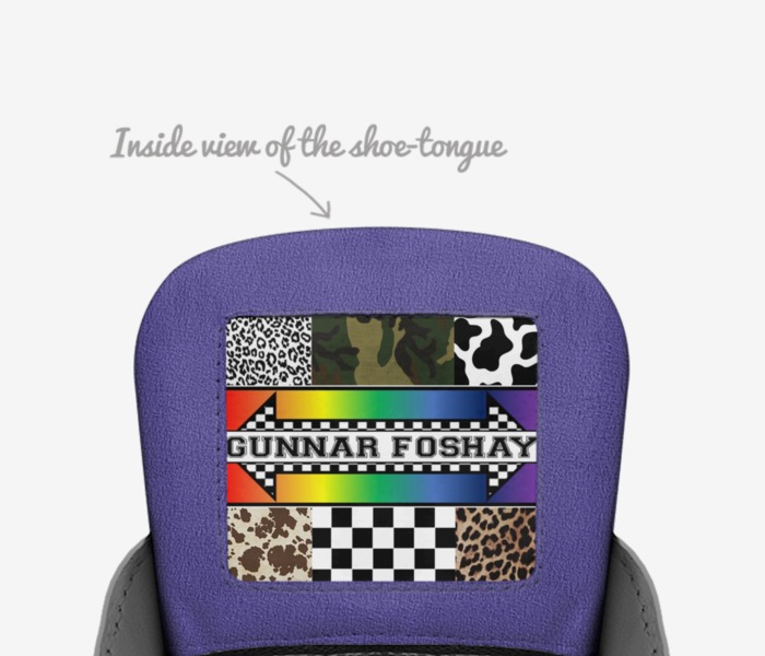 GUNNAR FOSHAY custom made in Italy shoes by Madison L. Mobley | Tongue view