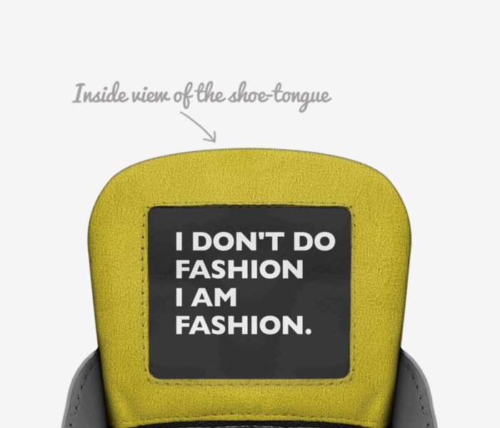 Muslim custom made in Italy shoes by Arslan Nazarov | Tongue view