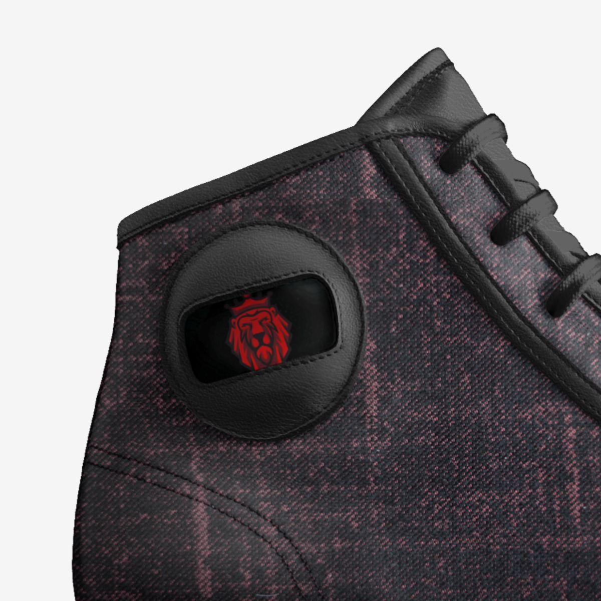 Swag Kingz:Redz  custom made in Italy shoes by Marcus Sullivan | Detail view