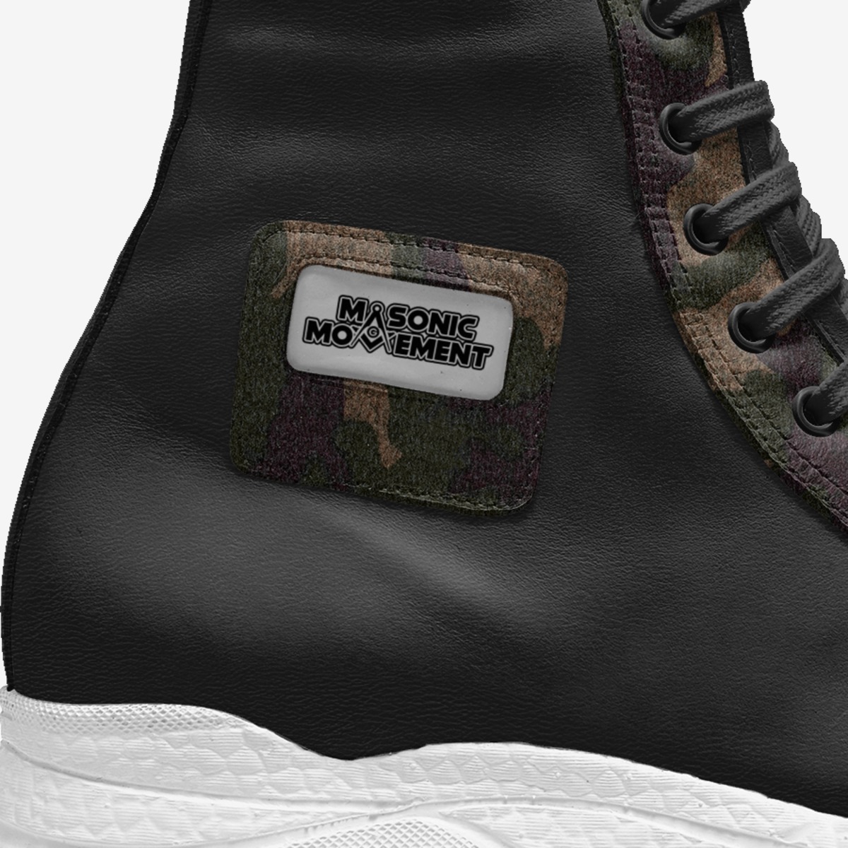 Masonic Movement custom made in Italy shoes by James Thomas | Detail view