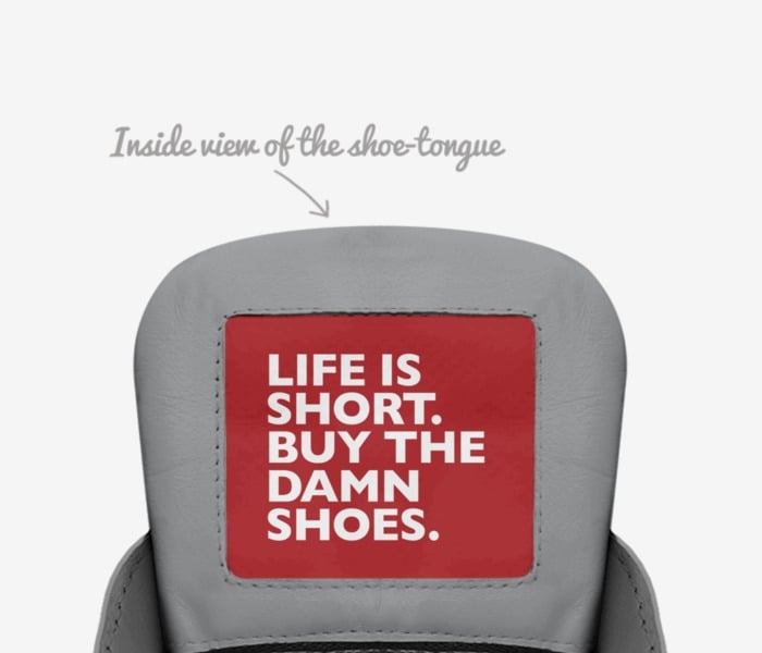 A- Shoes custom made in Italy shoes by Abdullah Deniz | Tongue view