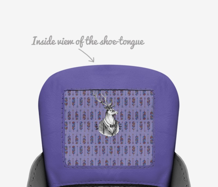 Beast custom made in Italy shoes by Deniz Yıldız | Tongue view