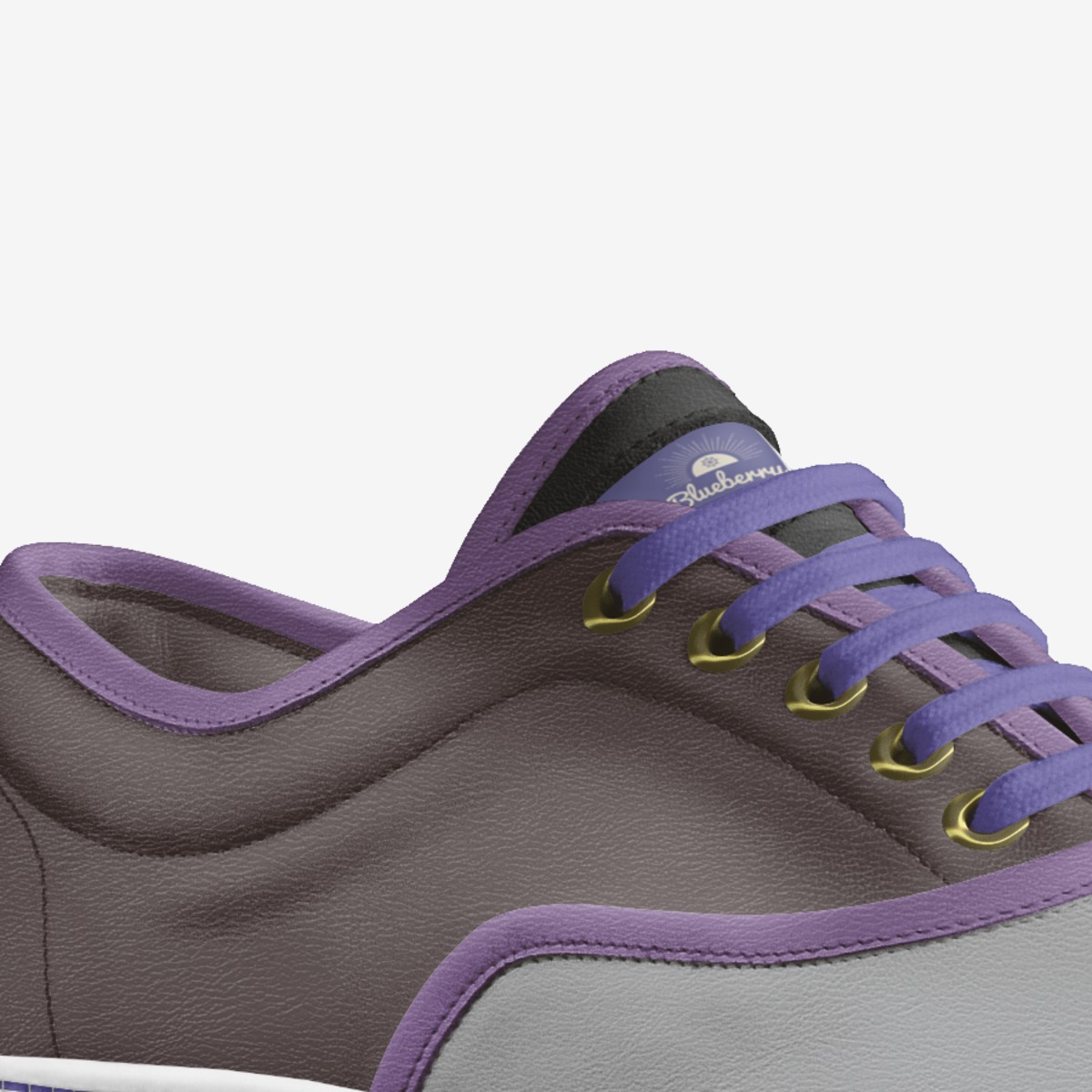 Blueberry  custom made in Italy shoes by Naledi Mthethwa | Detail view