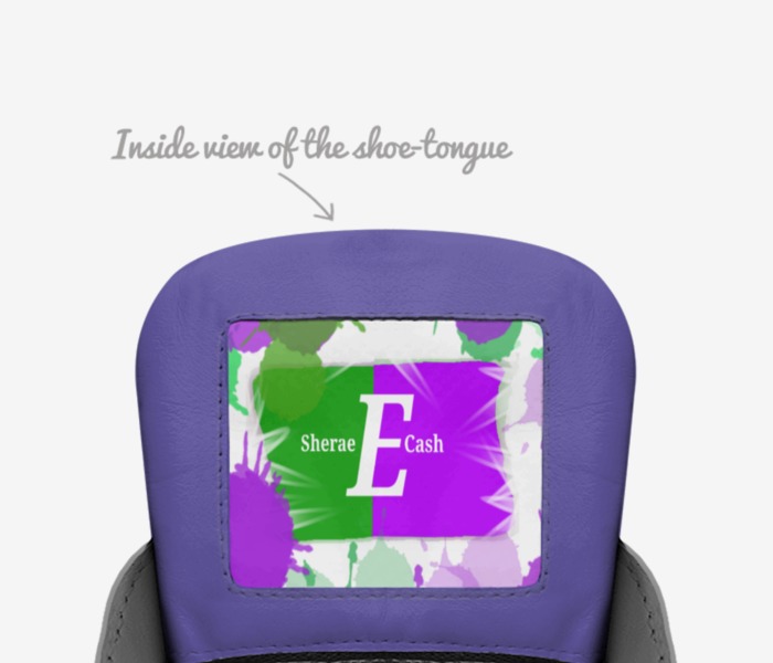 Sherae E. Cash custom made in Italy shoes by Sherae Love | Tongue view