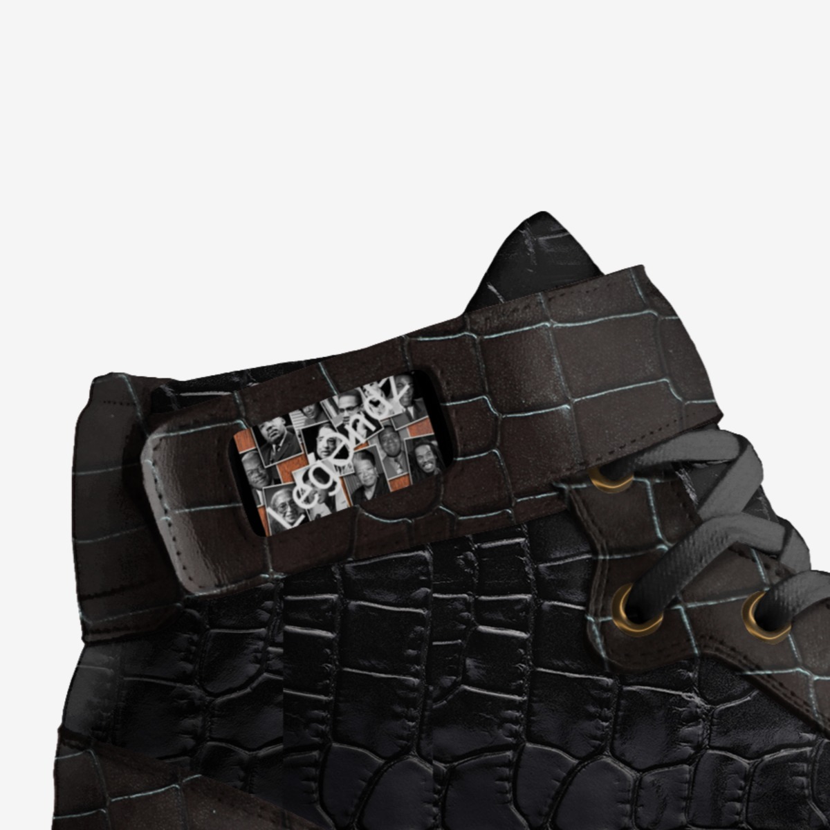 LEGƏNDZ ChocoDROPZ custom made in Italy shoes by Juju & Najm Toomey | Detail view