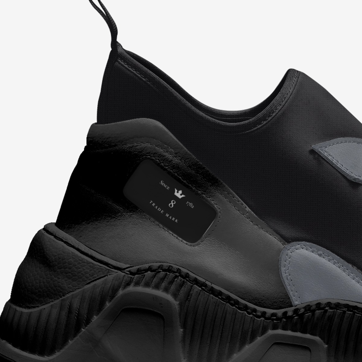 V-2S "Black Tide" custom made in Italy shoes by King David Smith Ii | Detail view