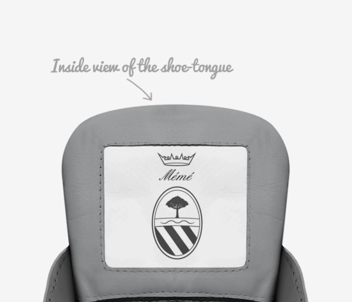 Mémé custom made in Italy shoes by Emanuele Corgna | Tongue view