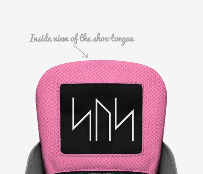 PINKIE PIE SUS custom made in Italy shoes by Jon Mcbean | Tongue view