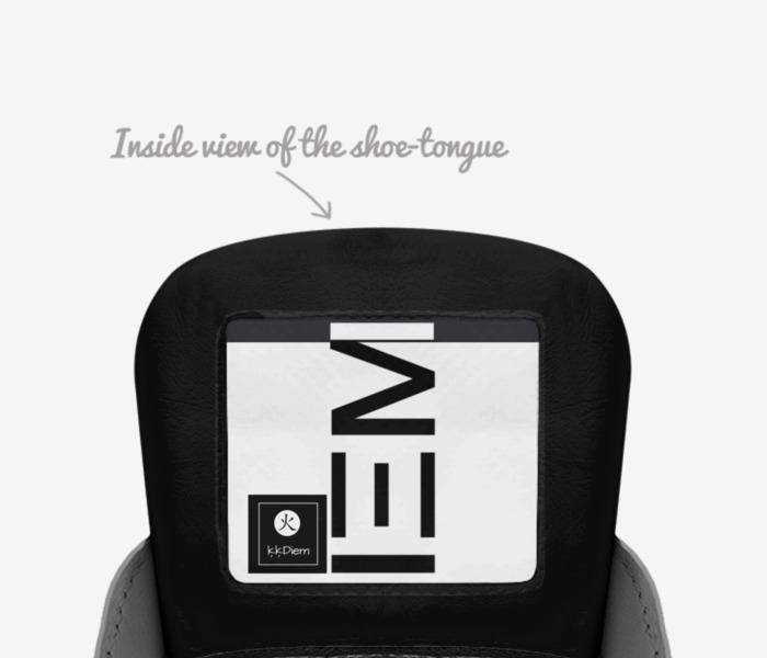 BLANĶO X custom made in Italy shoes by ķ ķ | Tongue view