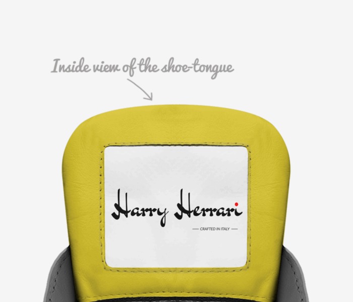 Harry Herrari custom made in Italy shoes by Harry Herrari | Tongue view