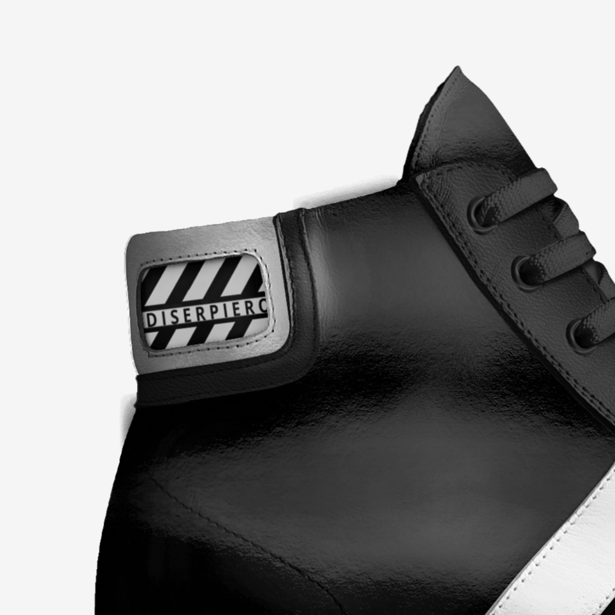 BLACK DESIGN custom made in Italy shoes by Di Ser Piero | Detail view