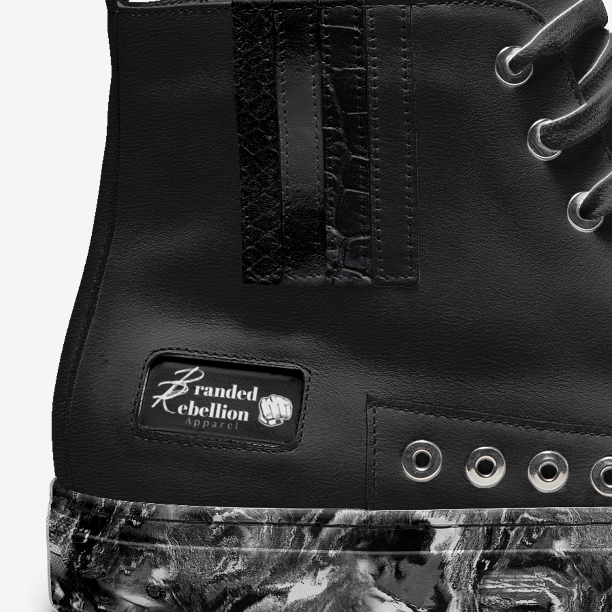 S40s Midnight custom made in Italy shoes by Mason Hill | Detail view