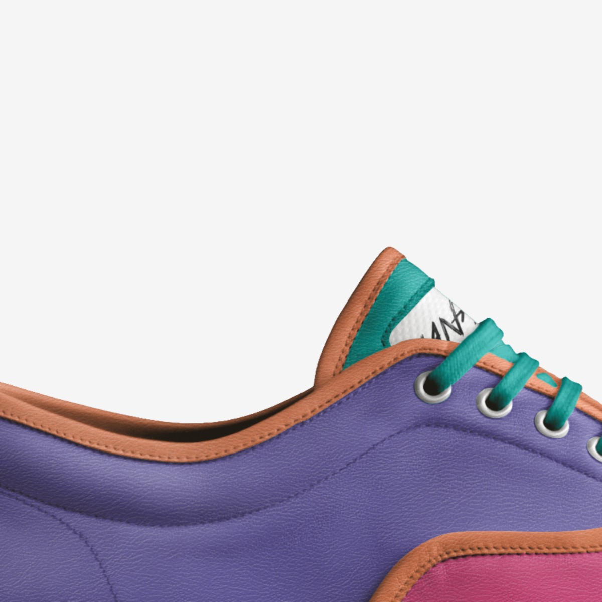 COLOUR YOUR NIGHTSHIFT custom made in Italy shoes by Marjolijn van Agt | Detail view