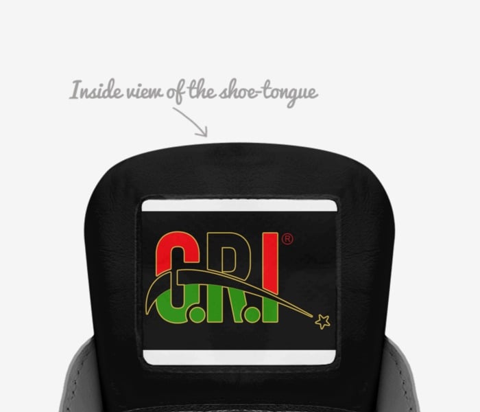 Ghet2 Rock Intl  custom made in Italy shoes by Orlando Penny | Tongue view