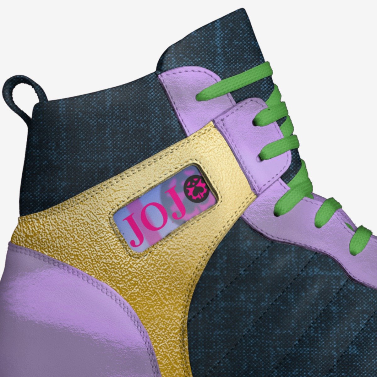 Giorno Giovanna custom made in Italy shoes by Shawn Mcnair | Detail view