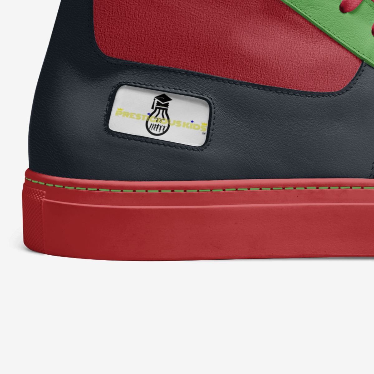 Freedom Walkers custom made in Italy shoes by Prestigious Kids | Detail view