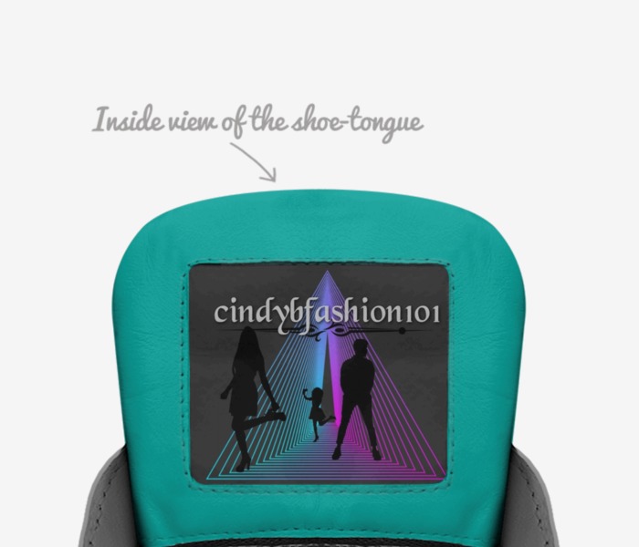 Starboy custom made in Italy shoes by Cindy Bantjes | Tongue view