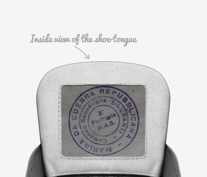 Arditi  custom made in Italy shoes by Luca Gualco | Tongue view