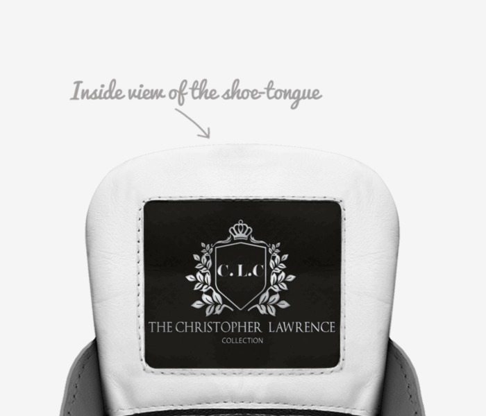 Burnout custom made in Italy shoes by Christopher Lawrence | Tongue view