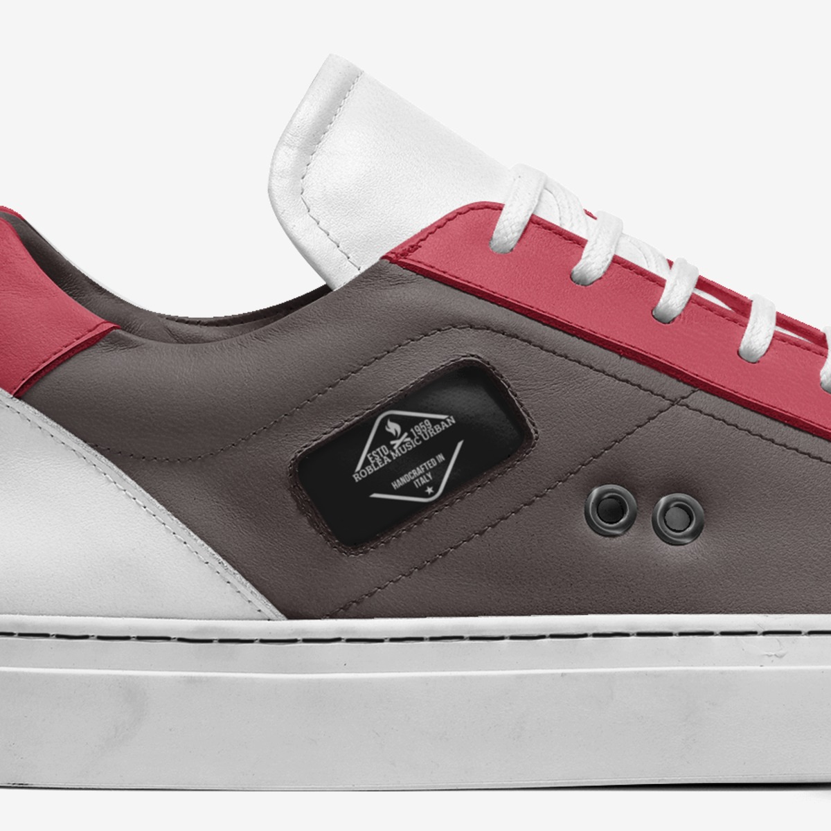 Roblea Music Urban custom made in Italy shoes by Robert Leach | Detail view