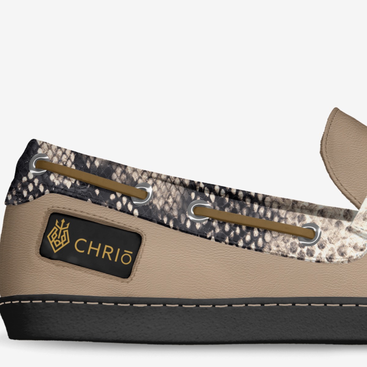 CHRIŌ custom made in Italy shoes by Hakeem Collins | Detail view