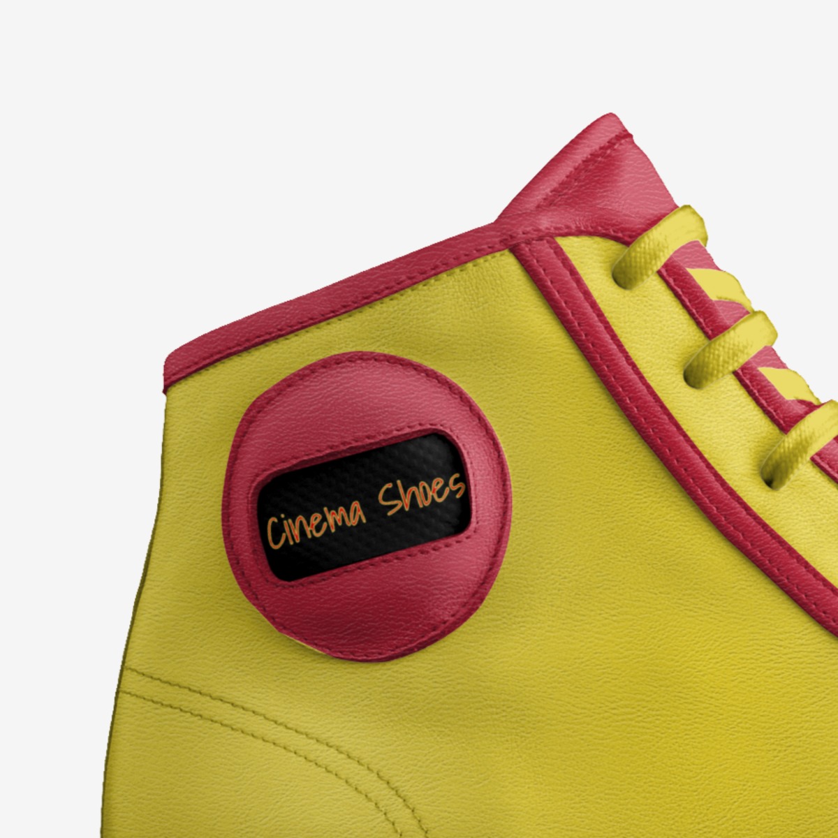 Reverse Flash custom made in Italy shoes by Zachary Spriggs | Detail view