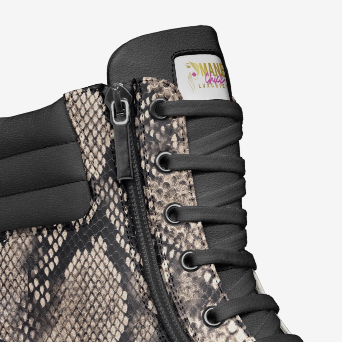 Mane Chick Slither custom made in Italy shoes by Ansar Muhammad | Detail view