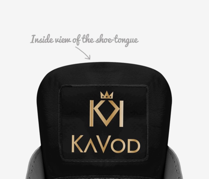 KaVod Collection  custom made in Italy shoes by Naim Collins | Tongue view