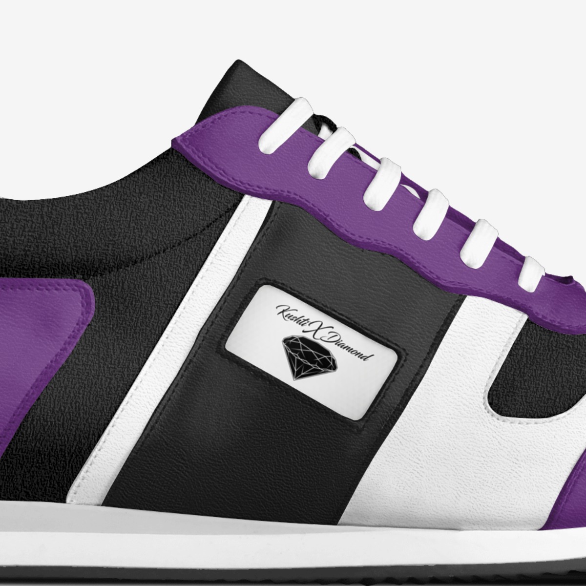 Kushti X Diamond custom made in Italy shoes by Christian Stanley | Detail view