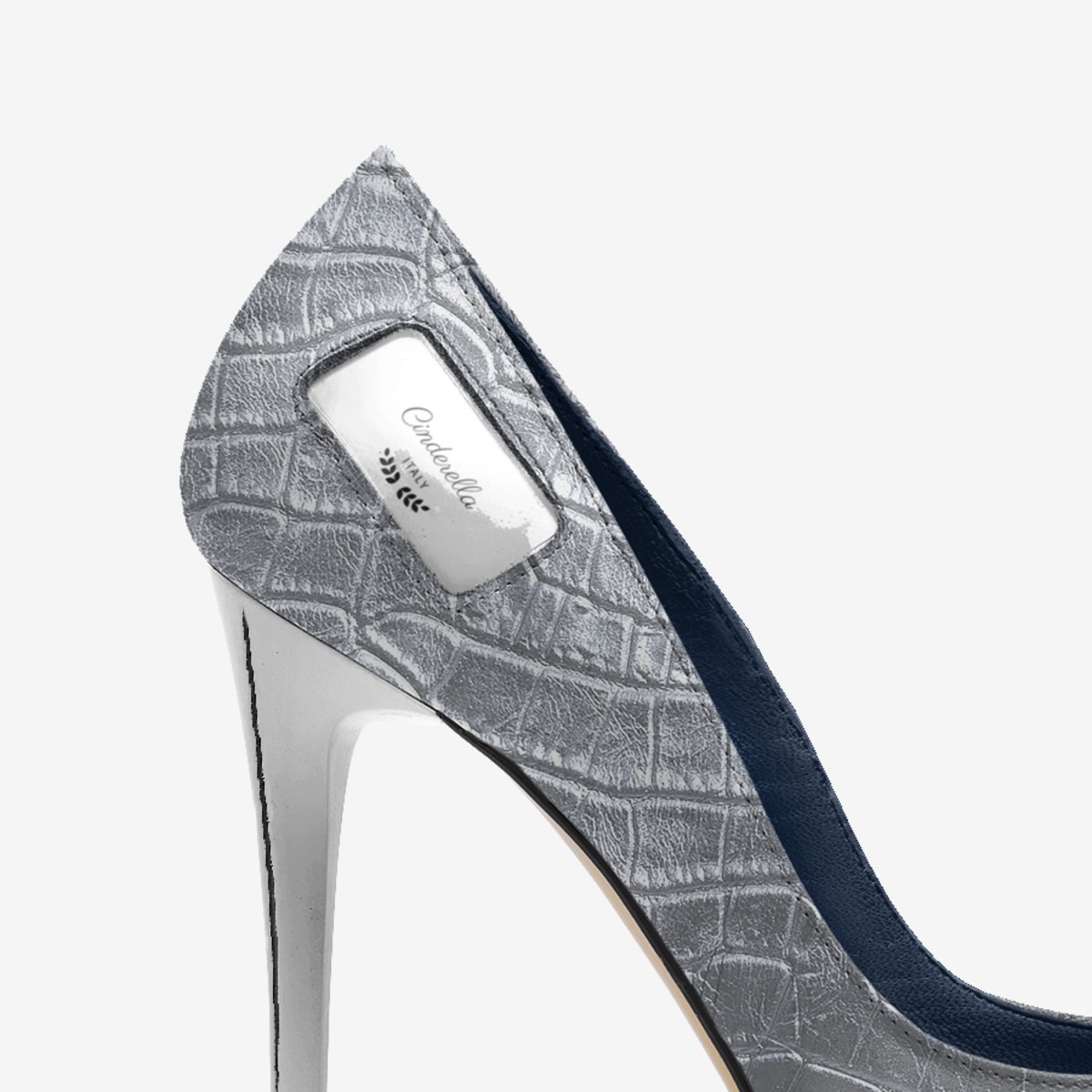 Cinderella custom made in Italy shoes by Gary Edward Allen | Detail view
