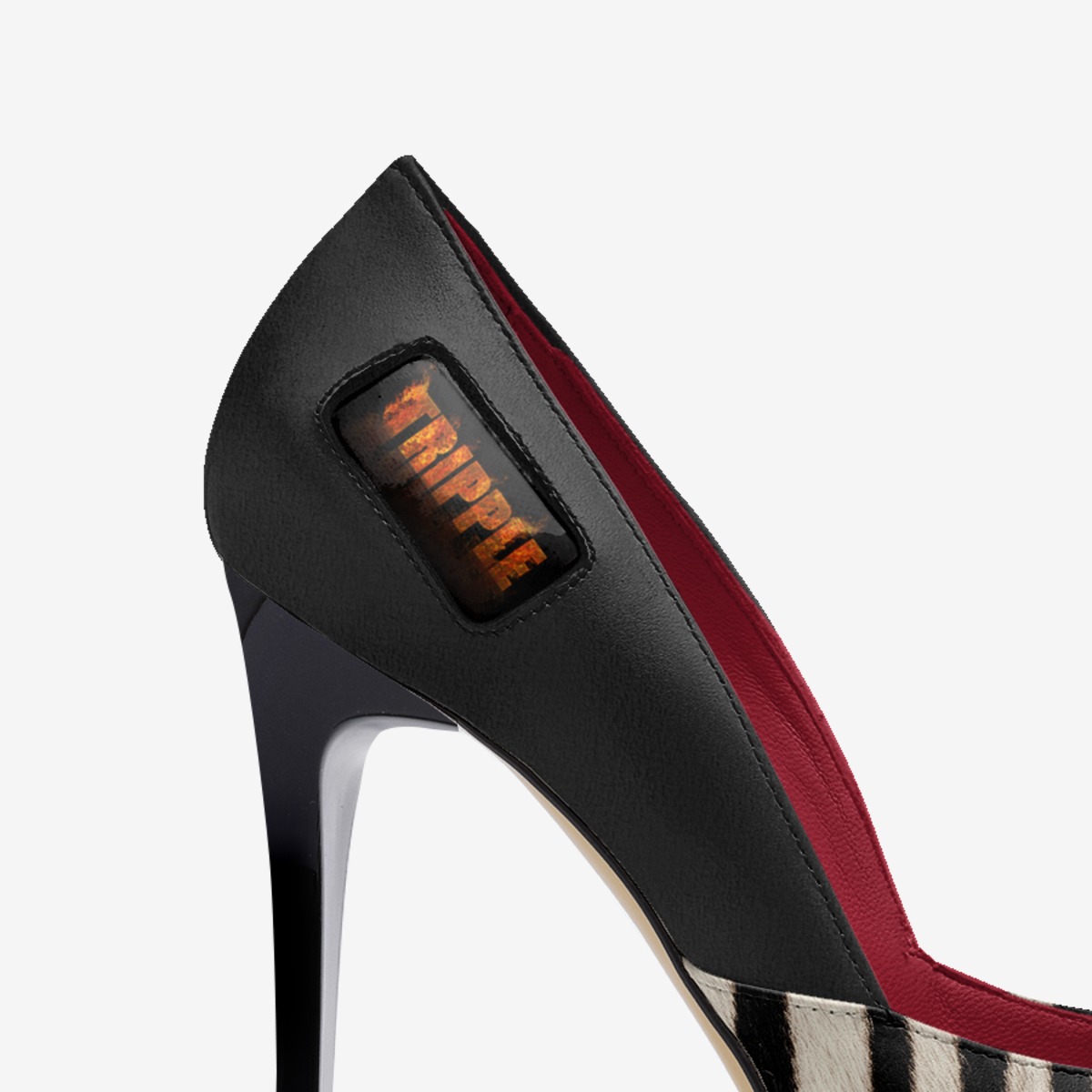 TRIPPLE_LADYBling custom made in Italy shoes by Rachel Ekinde | Detail view