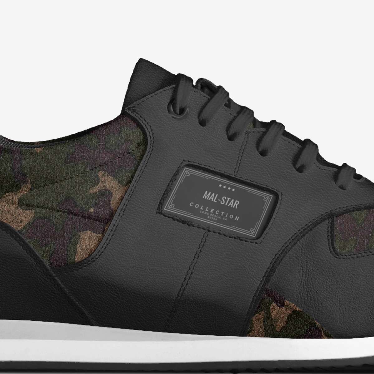 Mal-Star (Run) custom made in Italy shoes by Jamal Mccoy | Detail view
