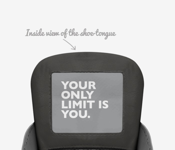 Duffy's custom made in Italy shoes by D Angelo Caldwell | Tongue view