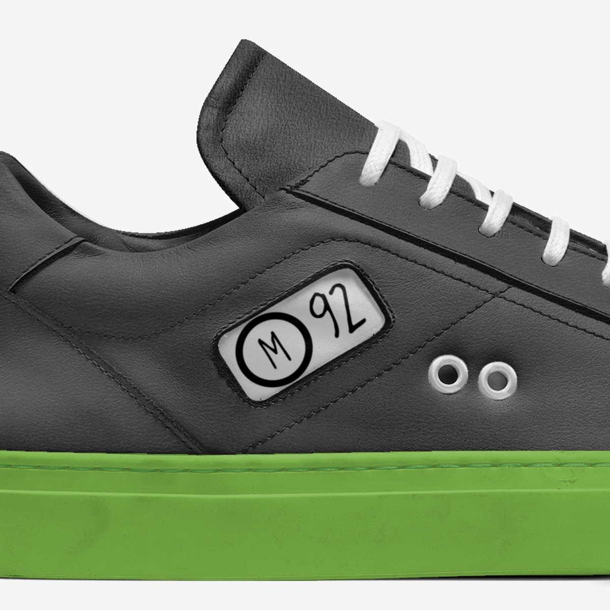 MO92 custom made in Italy shoes by Micol Ottina | Detail view