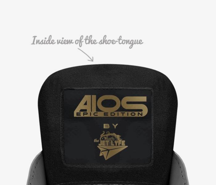 A10s- Epic Edition custom made in Italy shoes by Antonio Holloman | Tongue view