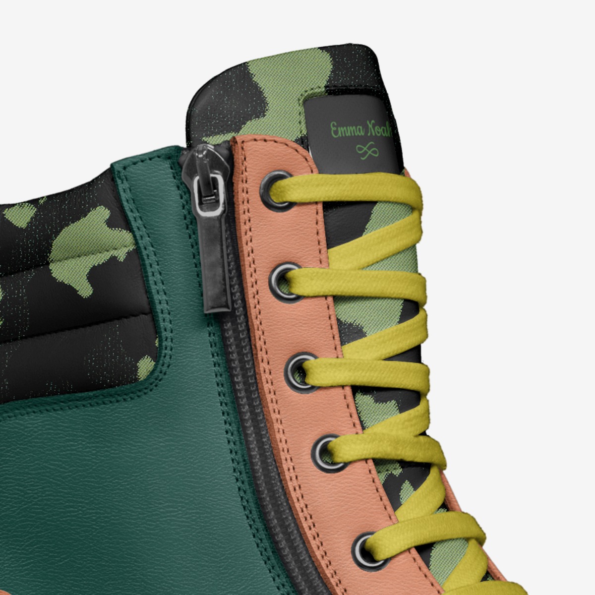 Emma Noah custom made in Italy shoes by Tammi Moat | Detail view